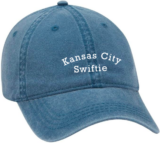 Kansas City Swiftie Navy Embroidered Dad Hat