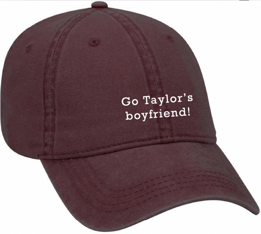Taylor’s Boyfriend Maroon Embroidered Dad Hat